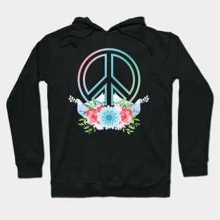 Peace Symbol colorful anti War Hoodie